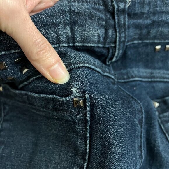 V Cristina Studded Straight Slim Jeans Sz 6 - Picture 11 of 11